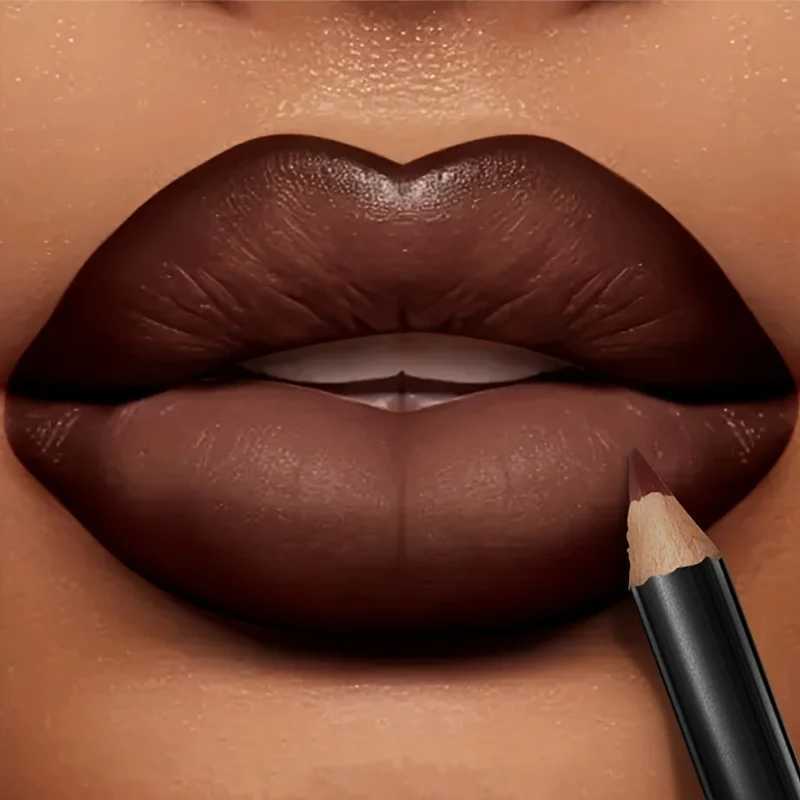 Waterproof Matte Lip Liner Pencil Red Contour Tint Lipstick Long Lasting Non Stick Cup Moisturizing Lips 12 Colors G251218-image-1088874337