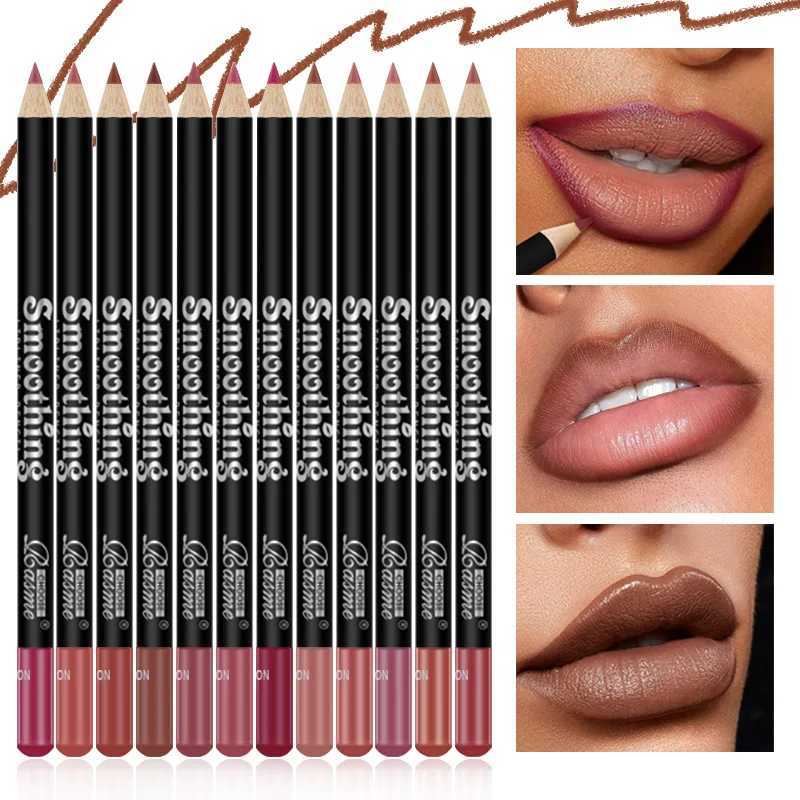 12-Color Lip Liner Set Long-Lasting Smudge-Proof Easy To Apply Transfer-Resistant Matte Lip Pencil G251218-image-1088875853