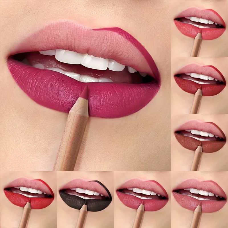 Matte Nude Lip Liner Pencil Waterproof Long Lasting Smooth Texture High-Pigment Lip Contour Tool for Precise Lip Shaping G251218-image-1088875045