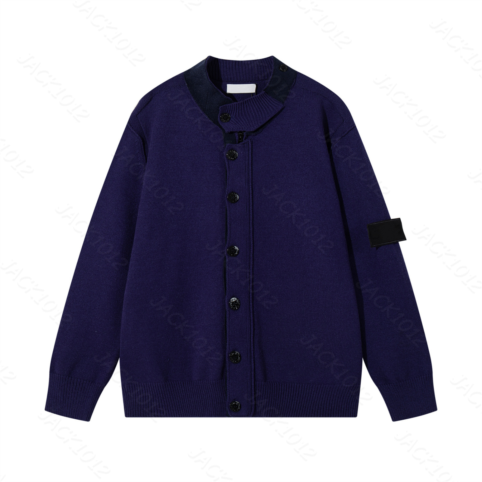 25FW Topstoney Designer Mens Embroidery Compass Badge Long Sleeve Cardigan Sweatshirt Knitted Turtleneck Casual Single Breasted Sweaters UNR
