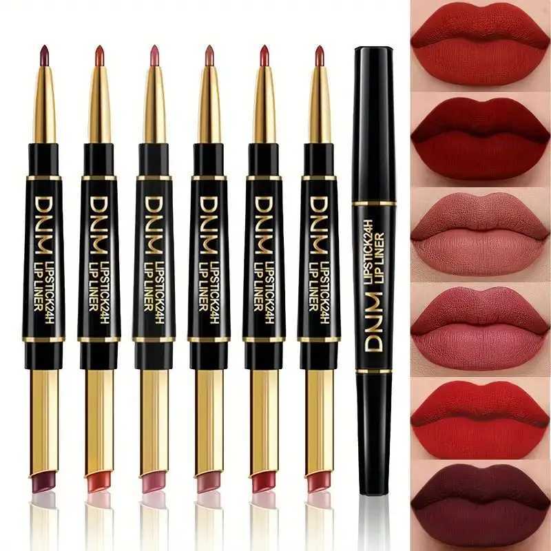 12 Colors Double-Ended Lipstick Lip Liner PencilWaterproof Non-Stick Long LastingMake Natural Makeup Effect for All Skin G251218-image-1088875488