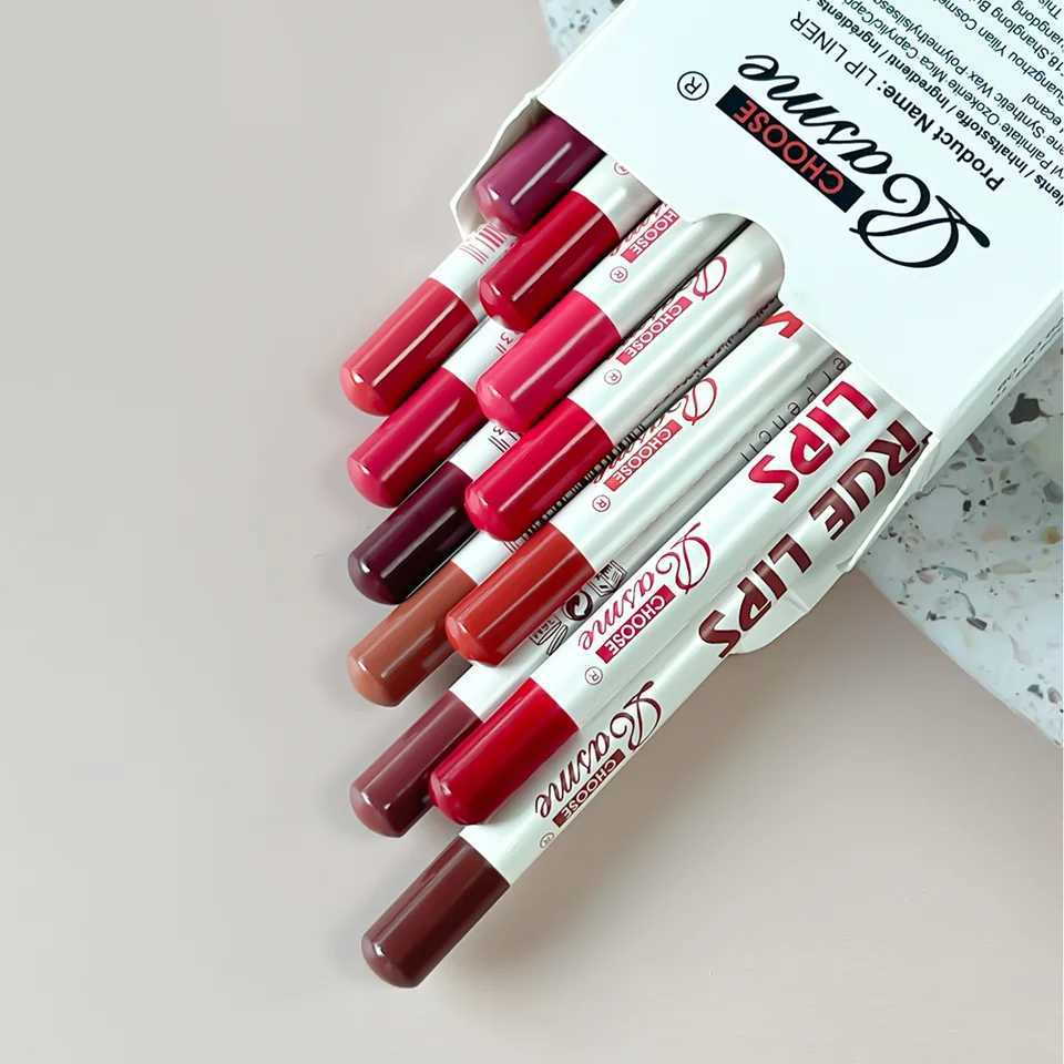 12 pcs Long-Lasting Lipstick Set with Professional Lip Liner Pencil and Matte Lip Gloss for Women Valentines Day Gifts G2512181-image-1088887275