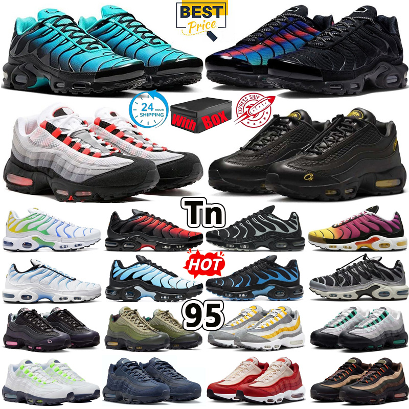 with box designer sneakers men women stylish running shoes tn 95 tns Tripie Black White Grey Bright Mandarin trainers outdoor sports walking athleti