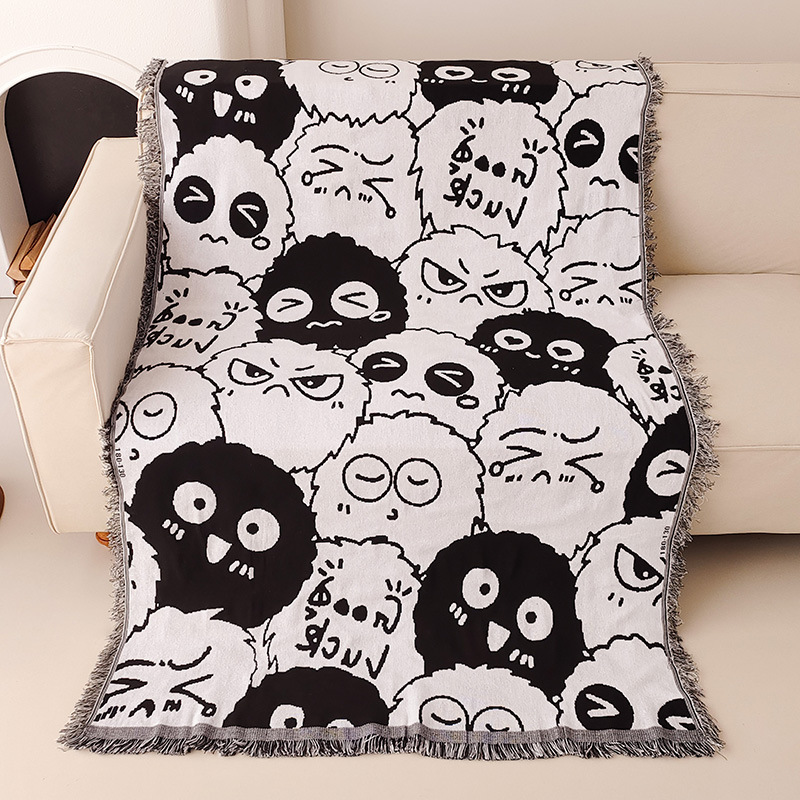 Housse de canapé graffiti de style américain, tapis de salon en tissu à couverture complète, tapis de pique-nique résistant à l'humidité, couvert