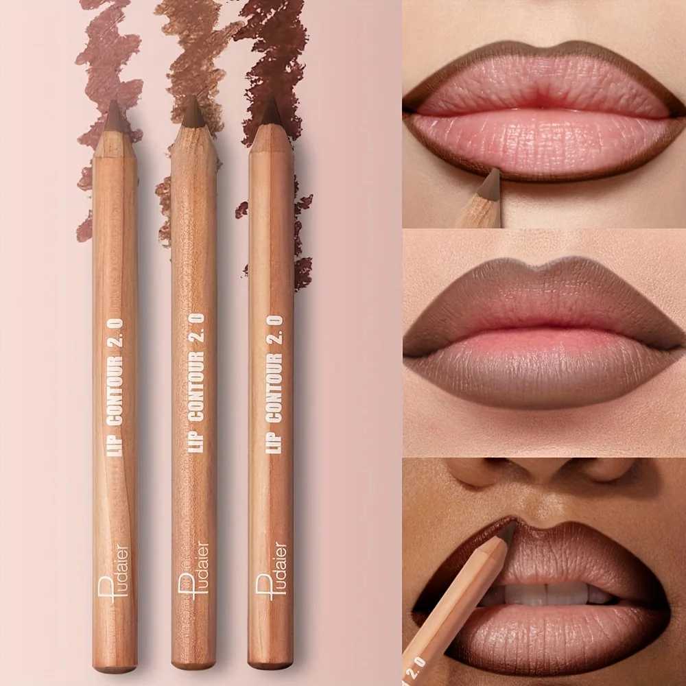 Long Lasting Waterproof Matte Lip Liner Pencil Pudaier Lip Contour 20 Easy Glide With Sharpener For Precise Line G251218-image-1088875005