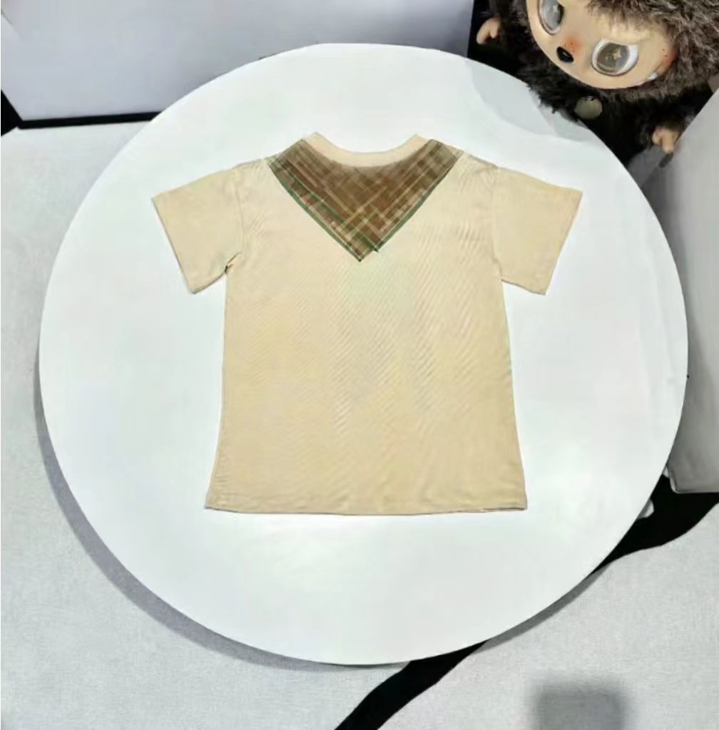 New New Baby T Shirt Various Styles Child Tshirt High Quality Kids Designer Clothes Silk Scarf Pattern Printing Boys Girls Short Sleeve Tees