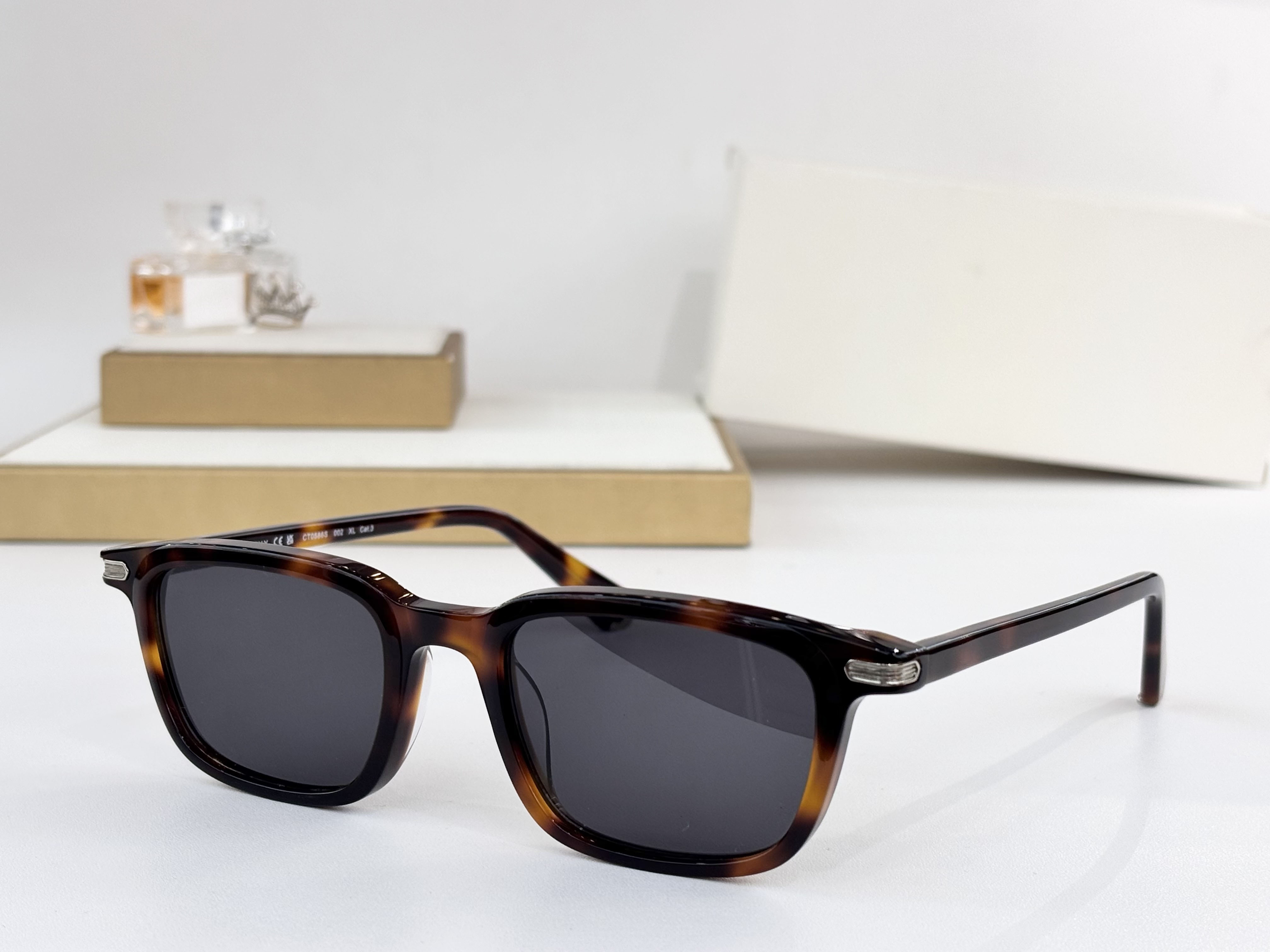 Lunettes de soleil 0586S femme homme style tendance protection des yeux étui aléatoire