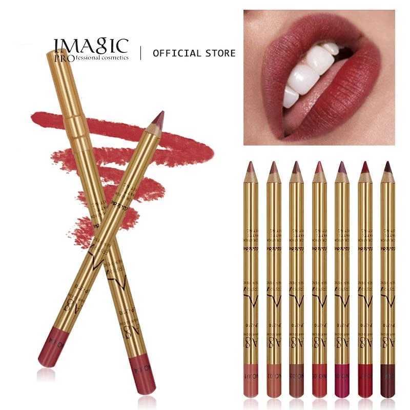 IMAGIC 8Colors/Kit Lip Liner Pencil Nude Matte Lip Liner Moisturizing Waterproof Long Lasting Makeup Professional Lip Liner Tool G251218-image-1088876578