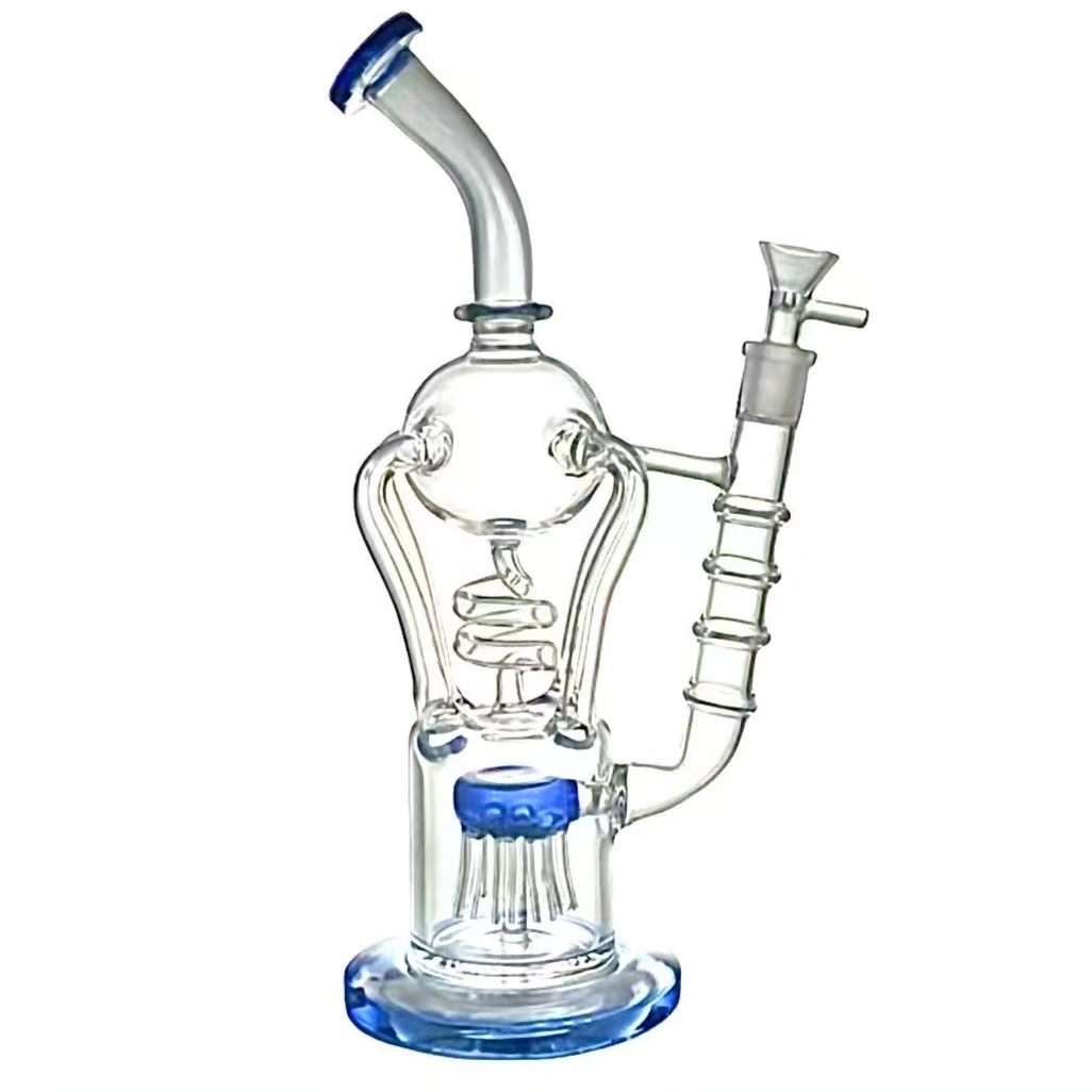 Beaker Glass Bongs Smoking Water Glass Hookah Bong Birdcage Perc Smoking Bongs Thick Glass Water Pipes Personalized transparent hookah bag-image-1088809701