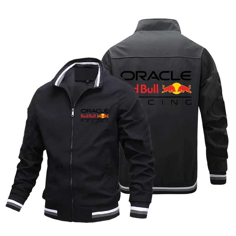 Red Bull Mens Motorcycle Riding Jacket F1 Formula Racing Team Customized Bomber Jacket Oversized Windbreaker Mens Clothing H251218