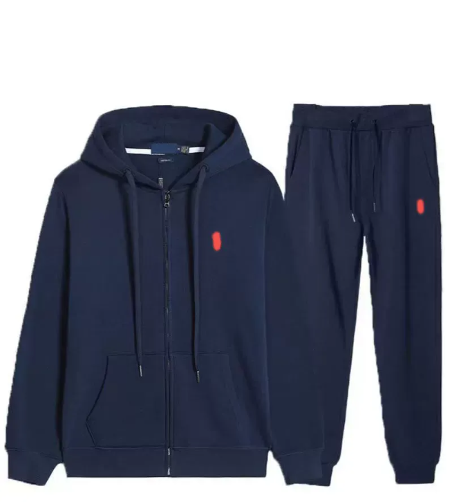 Ralfs Laurent Tracksuits Designer Polo Suits Men's Classic Luxury Brand Women's Zipper Jacket Pullovers Sports Two Piece Set Of Pony Embro