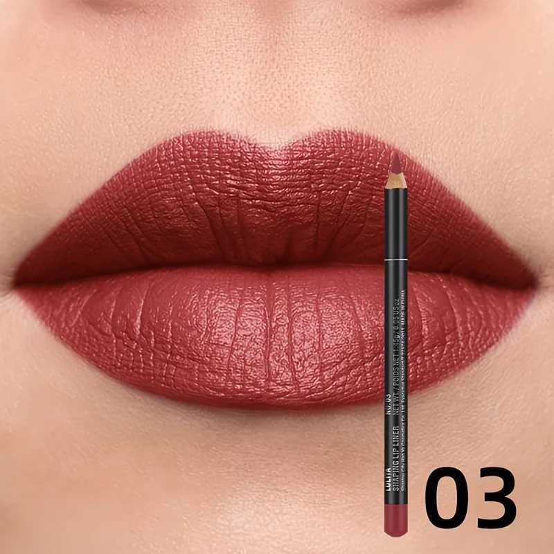 Matte Lip Liner Pencil - Waterproof Long-Lasting Non-Stick Formula with Moisturizing Benefits Natural Look for All Skin Types G251218-image-1088875386