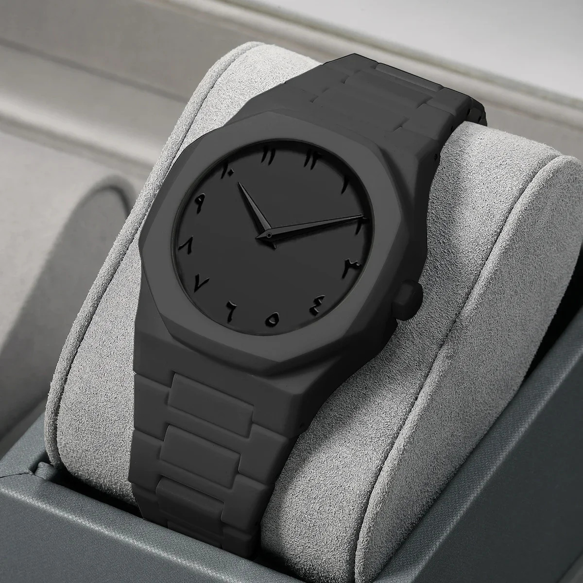 Minimalistisch quartz horloge voor heren Casual lichtgewicht plastic band Waterdicht Sport Zakelijke horloges Man Creatieve klok 251217