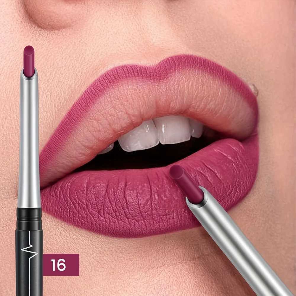 Waterproof Long Lasting Matte Lipliner Pencil Red Contour Non Stick Cup Tint Lipstick Moisturizing Lip Makeup G251218-image-1088876755