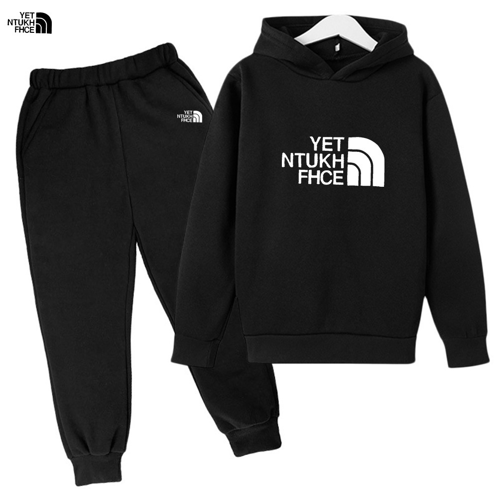 Kids Designer Baby Toddler Clothes Sweater Hooded Kid Tracksuits 2 Pieces Sets Warm Fleece Boys Girls Children Hoodies Sweatshirt Size 100 160-image-1107718710
