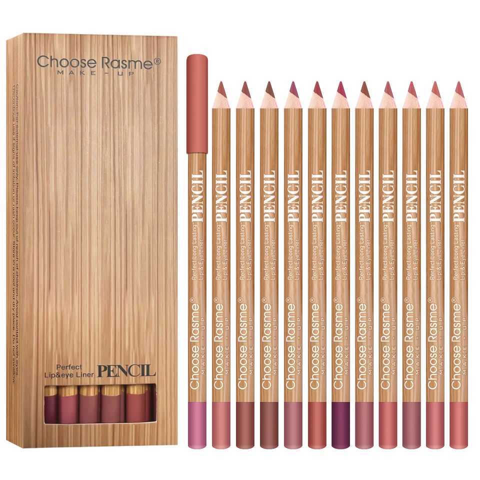 12 color lip enriching lipliner lip moisturizing three-dimensional fitting light thin silky and clear lip liner G251218-image-1088877102