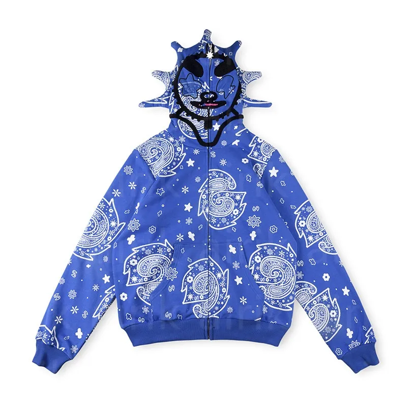 Glo Gang Hoodie Fast Glo Gangs The Glory Full Zip Designer Hoodie High Street 3D Printed Men Women Drink Cartoon Y2k Hoody Sweatshirts Long Sleeved