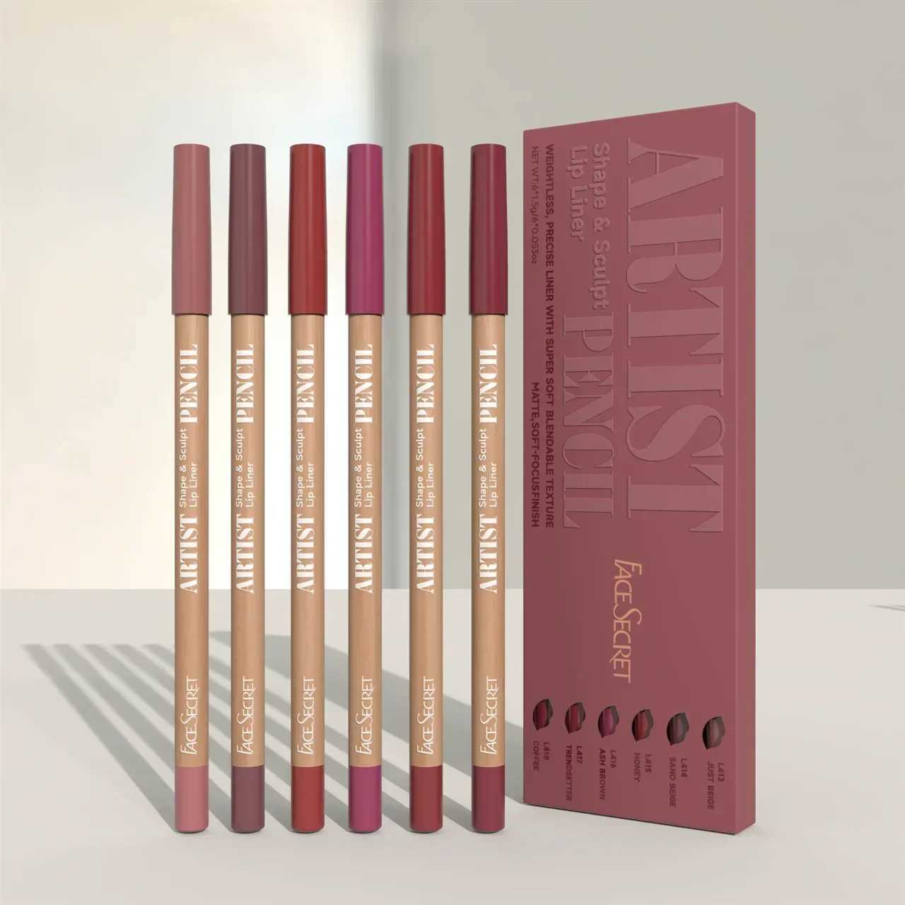 6pcs/set Lip Liner Pen 6 Colors Waterproof And Sweat-proof Not Easy To Fade Non-stick Cup Nude Lipstick Pencil SET G251218-image-1088877611