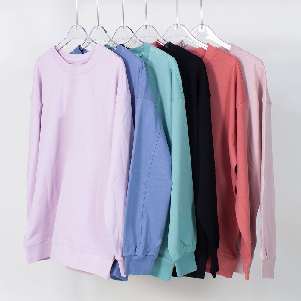 Perfectly Oversized Women's Tee-Shirt Crewneck Yoga Sweatshirt Tops Streetwear Women Tshirt Baggy Sweater Sweatshirt Winter T-Shirts Loose E-image-826170140