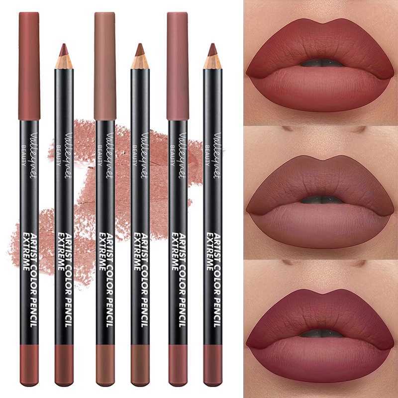 3pcs/Set Nude Lip Liner Makeup Set Waterproof Matte Long Lasting Velvety Texture Lip Liner Lip Combpo Suitable for Daily Makeup G251218-image-1088877007