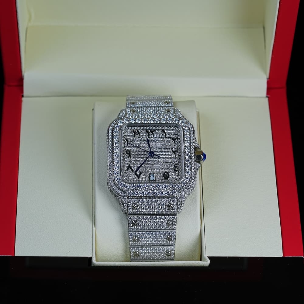 Moissanite High Quality VVS Grade Hip Hop Style Mechanical 45 Free Fast 89 Delivery Certified Men's And Women's Business Waterproof Watch