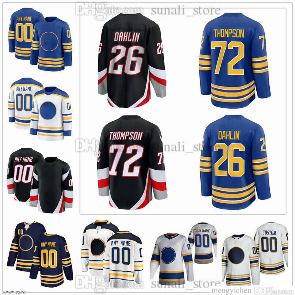 Maillots de hockey pour hommes 1 Ukko-Pekka Luukkonen 29 Beck Malenstyn 49 Carson Meyer 9 Josh Norris 86 Noah Ostlund 63 Isak Rosen 23 Mattias Sa