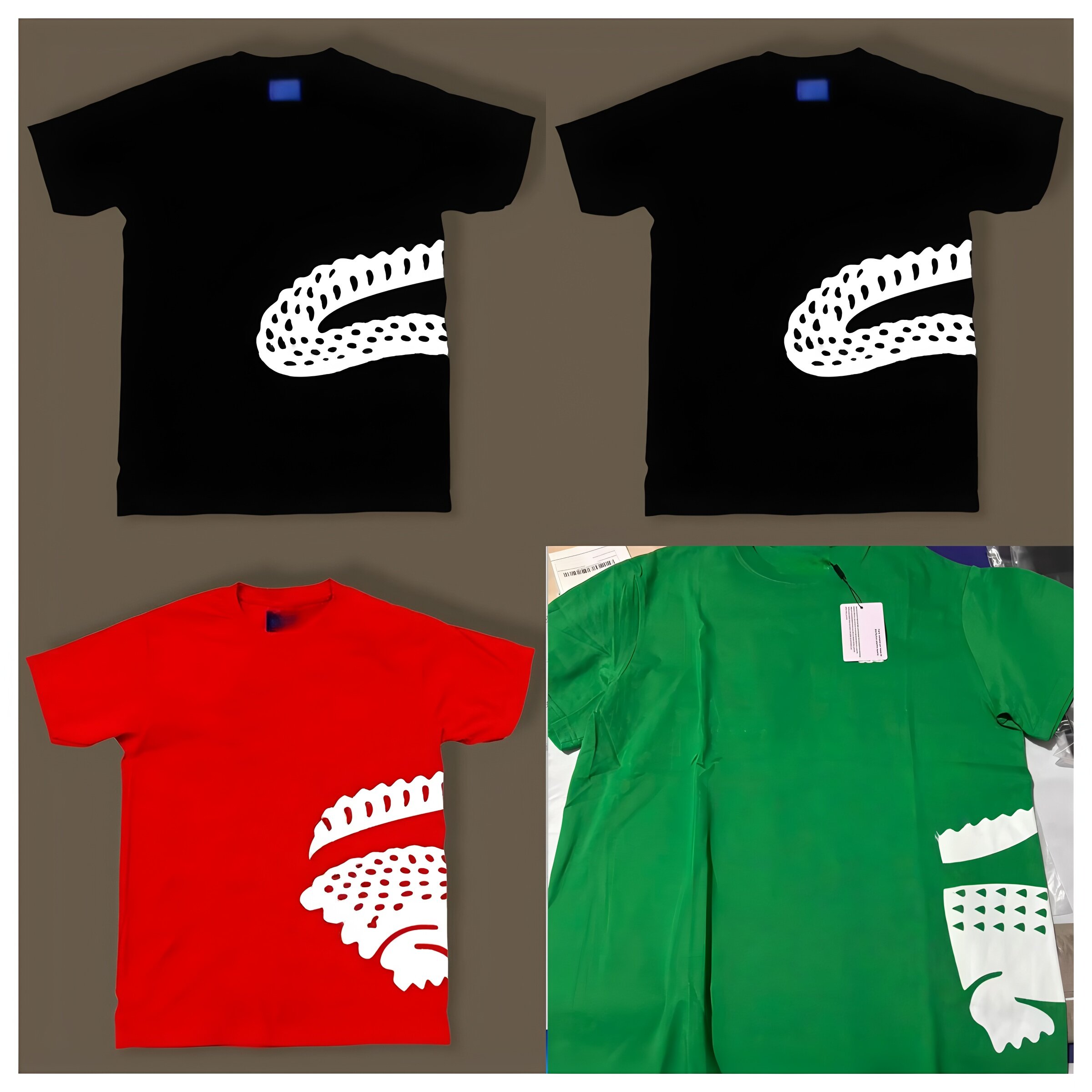 Marca Francia L Diseñador Camisetas de verano Camiseta con logotipo L Algodón puro NUEVO Estilo Niño Hombre Hombre Talla XS 3XL