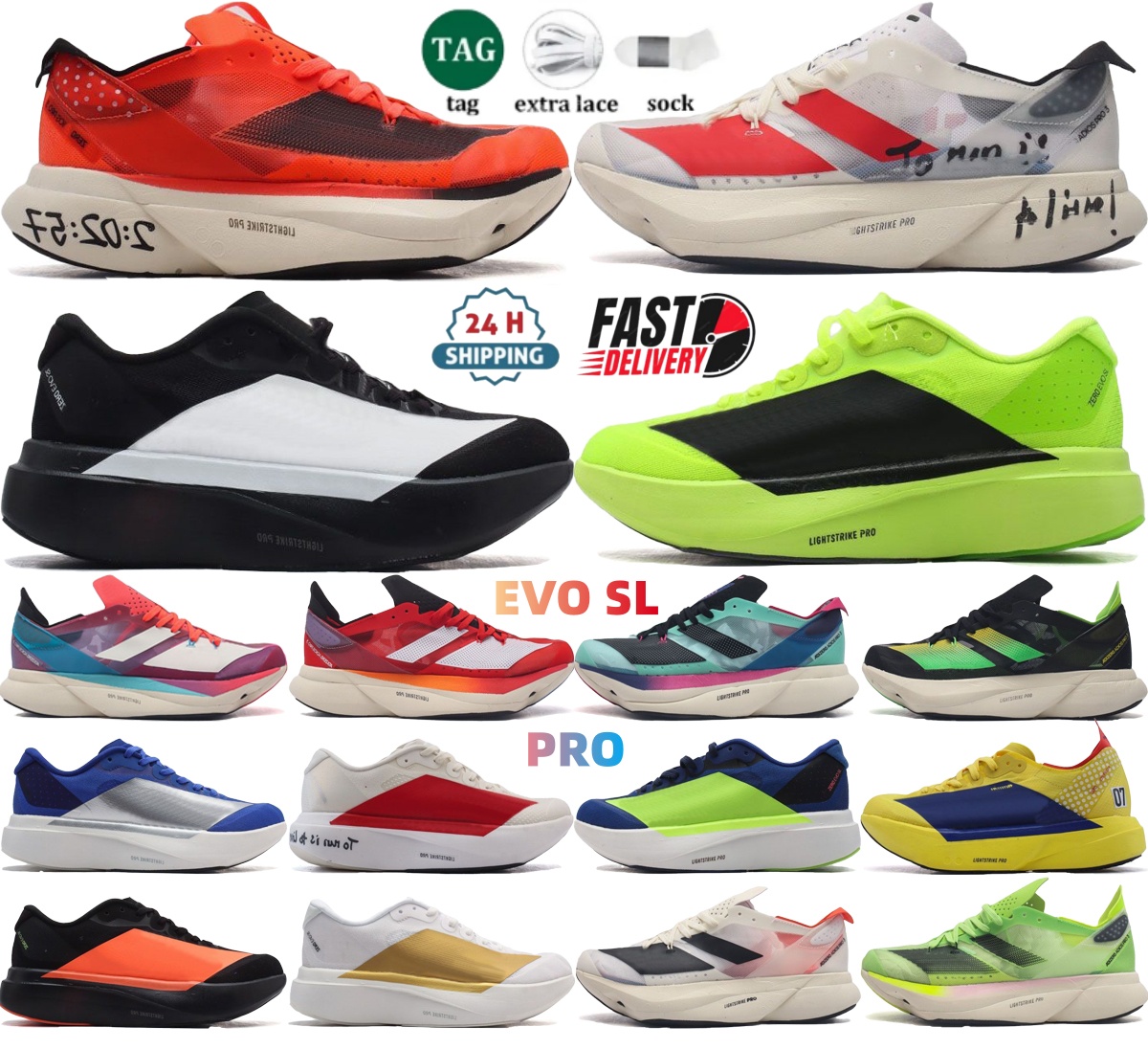 Pro 3 EVO 1Chaussures de sport design hommes et femmes evo SL Chaussures de course en maille coupe basse Chaussures d'entraînement à semelles épa