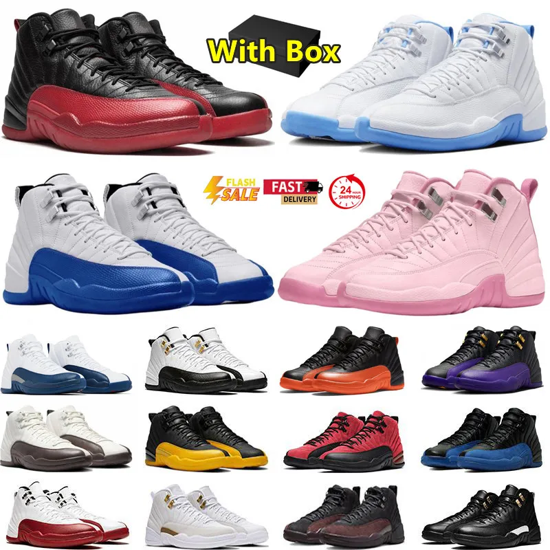 Designer 12 12S Chaussures de basket-ball pour hommes Flu Game Blueberry Taxi Melo Pearl Pink Mode Hommes Baskets Baskets de sport Sneaker Plate-