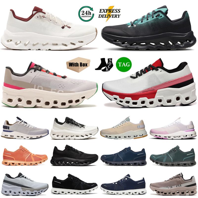 With Box Designer Shoes Cloudds 6 Tilt Monster Running Shoes Mens Womens Sneakers Black White Grey Hiking Outdoor Trainers Sports Runners Plate-form