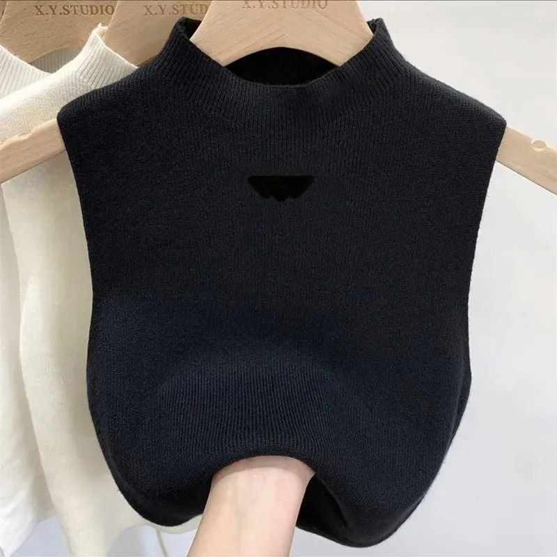 Women Designer womens vest tshirt sweater vests Sweaters spring fall loose Letter round neck pullover knit waistcoats sleeveless vest top wa M260805