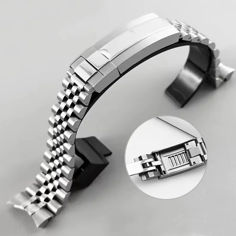 Jubilee 904L Watch Bracelet for Rolex Sub GMT Yacht Daytona Watch Strap Bracelet Mod Parts Replacement Accessories 20mm 251219