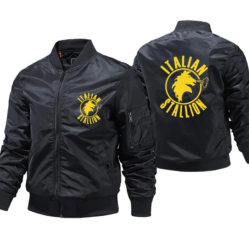 Balboa Italian Stallion Jacket Mens Clothes Bomber Jackets Coat Windbreaker Plus Size Thick Parkas 251211