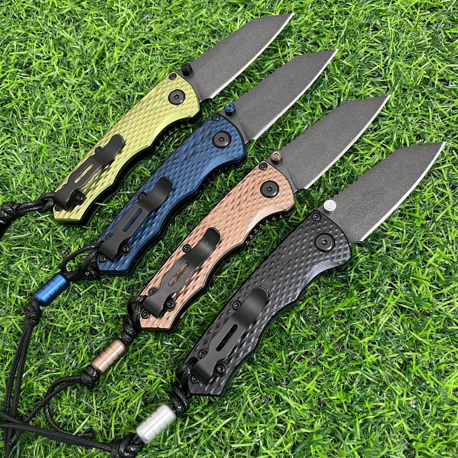 BM 290 D2 Stainless Steel Folding Knife Nylon Fiber Handle Outdoor Camping Versatile Daily Portable Multi-purpose Cutting Tool