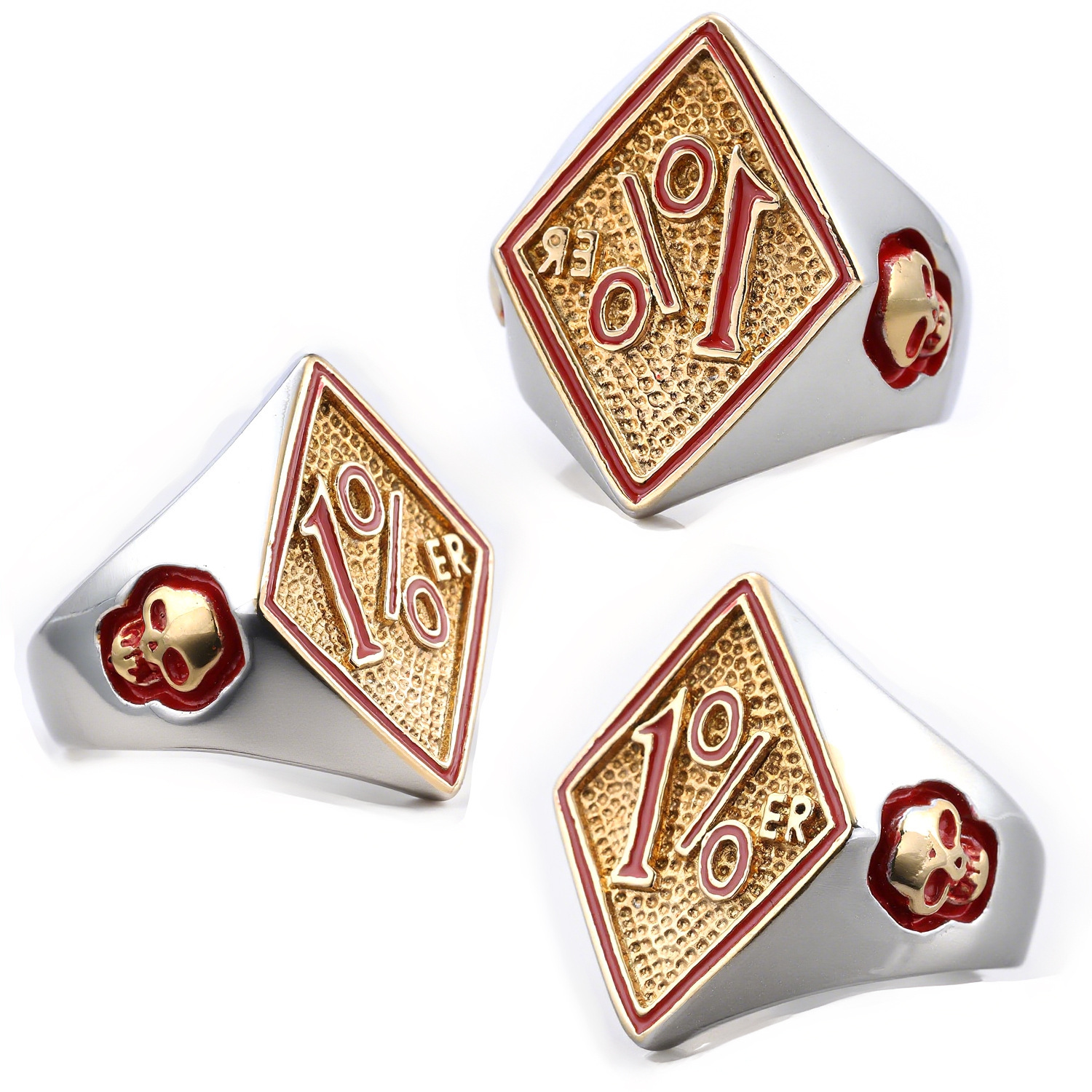 Bague de luxe en acier et titane pour hommes, Style moto, offre spéciale européenne et américaine, Style moto, livraison gratuite, 1%, 316