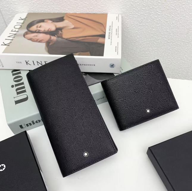 Portefeuilles de créateurs Charm Pochette noire Sac à main MB Petits sacs en cuir Porte-cartes Portefeuilles Montblancs haut de gamme Pour hommes