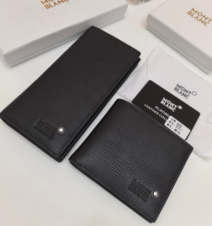 MB Portefeuilles de créateurs Charme Pochette noire Sac à main en cuir véritable Petits sacs en cuir Porte-cartes Portefeuilles Montblancs haut d