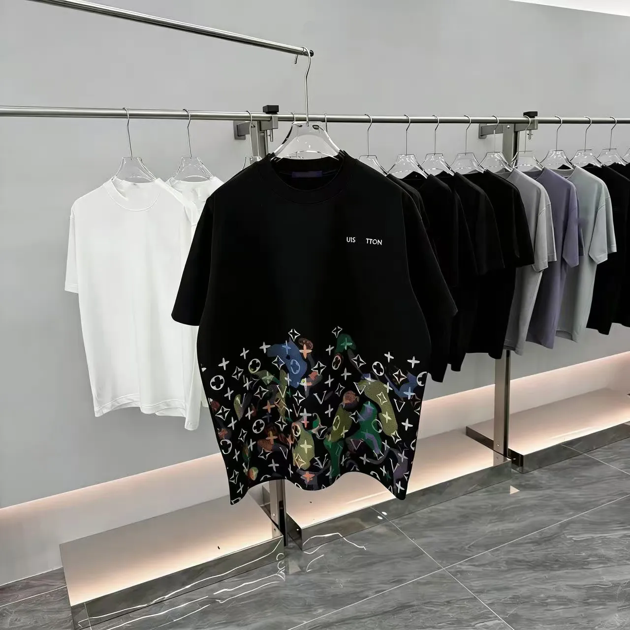 NEW Mens Womens Designer T shirts Printed Fashion man T-shirt Top Quality Cotton Casual Tees Short Sleeve Luxury Hip Hop Streetwear TShirts-image-854542771