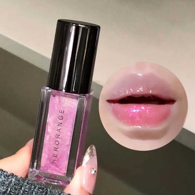 Plumping Glitter Clear Lip Gloss Sparkling Fine Pearl Mirror Lip Glaze Makeup Moisturizing Shimmer Diamond Liquid Lipstick TintT251222-image-1089259485