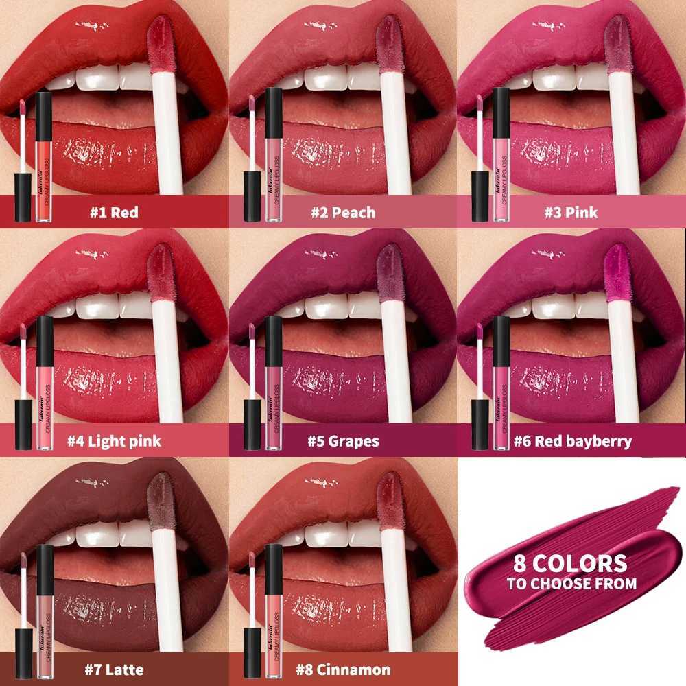 Waterproof Lip Stain 8 Colors Creamy Lip Gloss Long Lasting Non Fading Moisturizing Velvet Liquid Lipstick Moisture MakeupT251222-image-1089259430