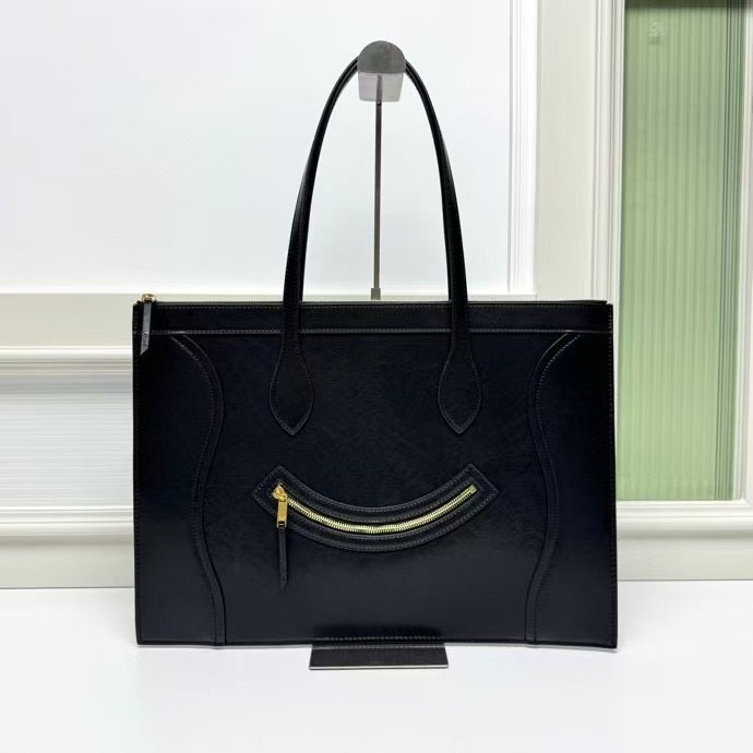 Designer tout nouveau sac Smiley en cuir de haute qualité de luxe en cuir véritable Ultra-mince grande capacité sac à main décontracté polyvalent