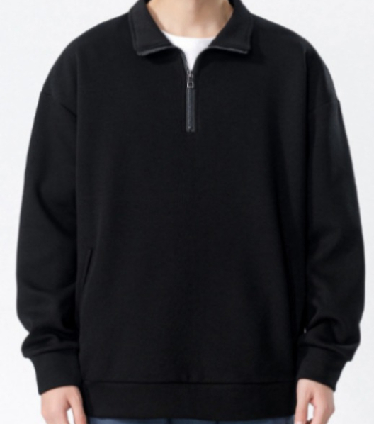 A509 sweat-shirt à col roulé pour hommes automne et hiver épaissi tendance couleur unie décontracté