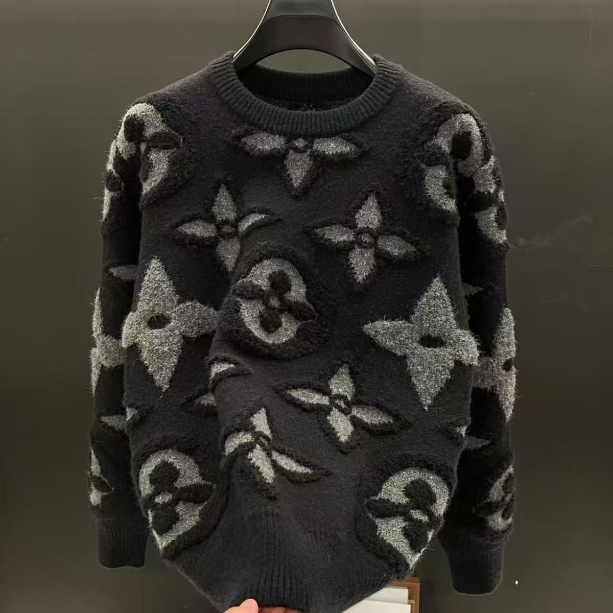 mens hooded sweatshirt designer classic sweatshirt mens autumn printed pullover long sleeved round neck pullover mens sweatshirt cotton