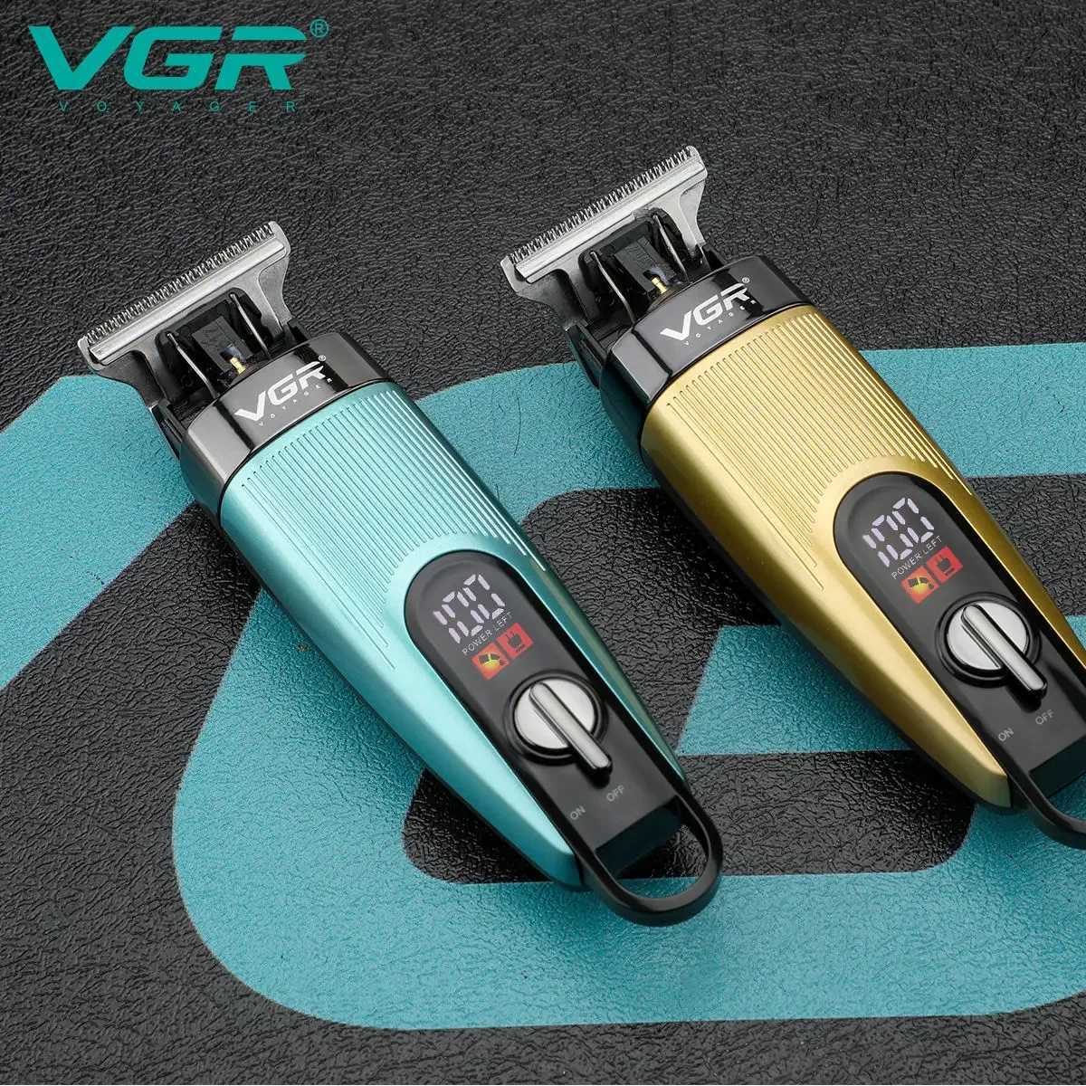 VGR 975 Hair Trimmer Professional Hair Clipper Rechargeable Haircut Machine Electric Trimmer Digital Display Clippers for MenT251217-image-1089238784
