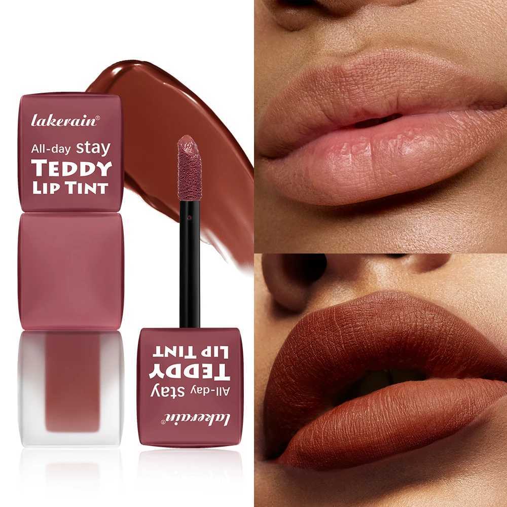 Teddy Lip Tint Waterproof Makeup Lip Stain Super Stay Long Lasting Matte Lipstick for Up To 12H Wear Mascara Tear 1 CountT251222-image-1089259334
