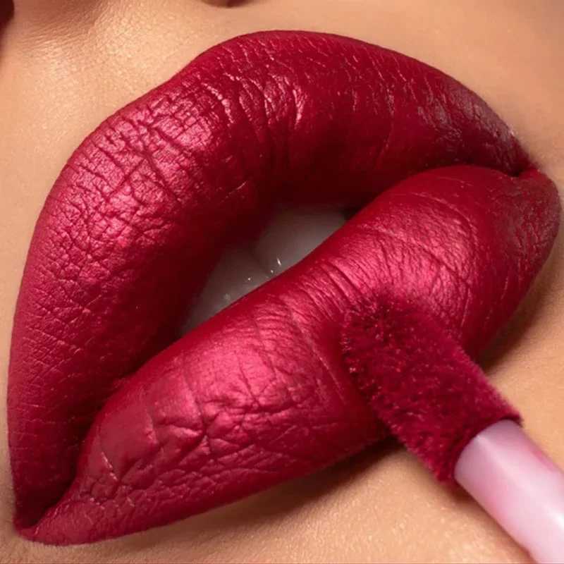 Waterproof Pearl Matte Lipstick Long Lasting Non-Stick Cup Lip Glaze Shimmer Glitter Metallic Lip Gloss Lips Makeup CosmeticsT251222-image-1089259700