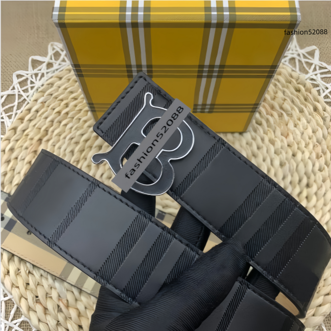 Heren luxe designer riem voor mannen en vrouwen Cintura Ceinture Luxe zilveren gespen Gestreept dubbelzijdig Casual stijl Papercut Breedte 3,8 cm Me