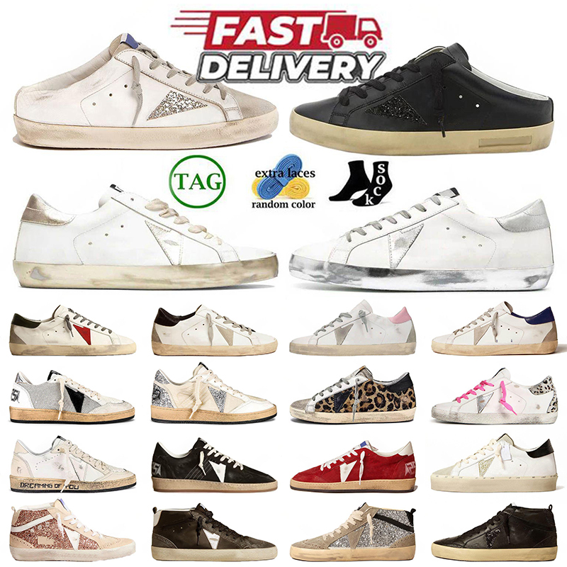 Top Designer Chaussures Golden Mens Plate-forme Casual Sneakers Ballstar Sneaker Femmes Superstar Nappa Cuir Chaussure De Course Italie Marque St