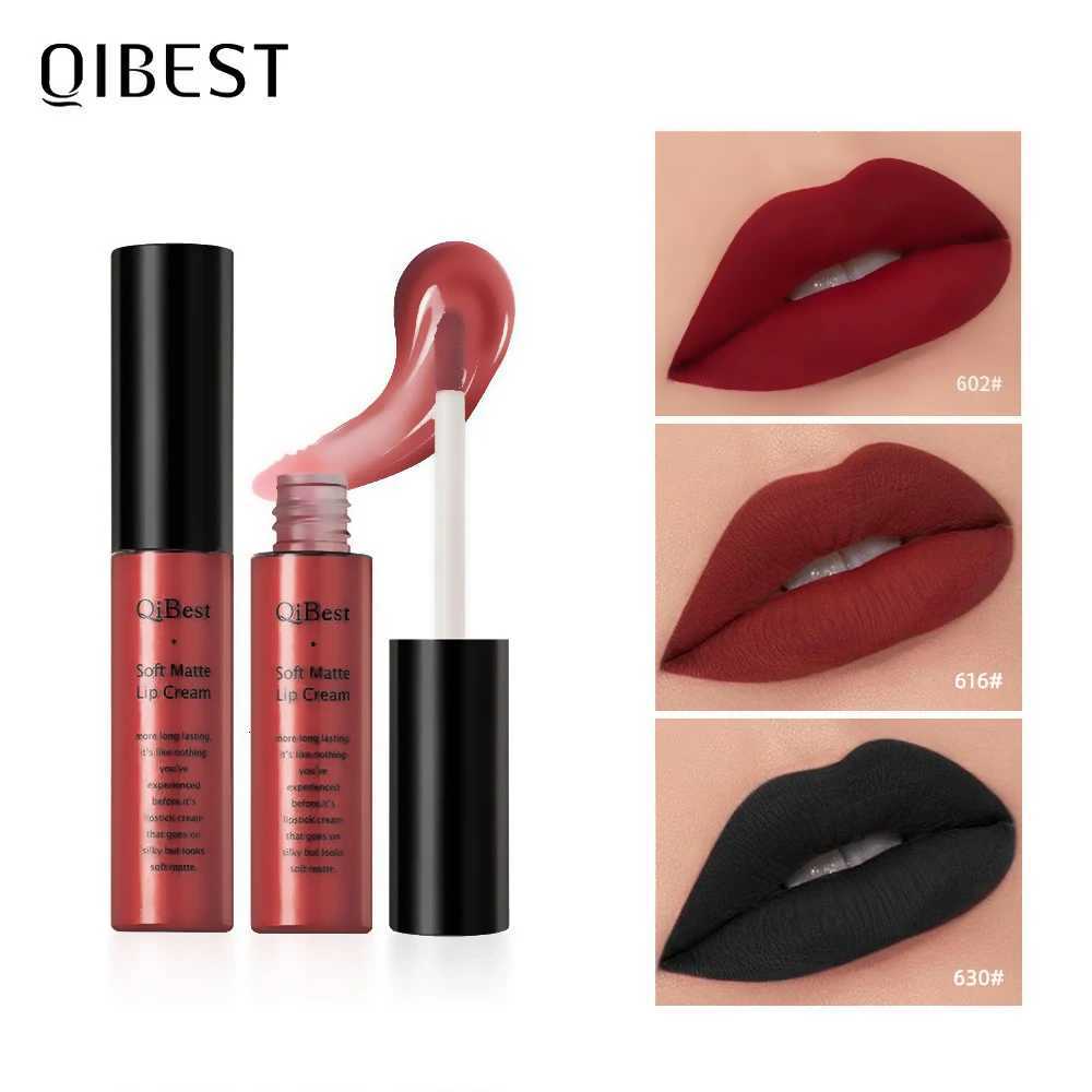 QIBEST Matte Lip Gloss Lip Makeup 34 Colors Velet Nude Waterproof Lipgloss Matte Lipstick Liquid Lipstick Long lasting Lip TintT251222-image-1089259599