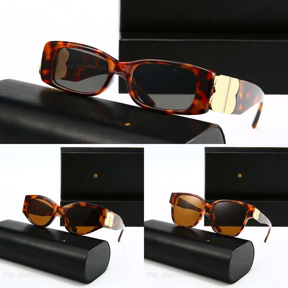 Livraison gratuite Lunettes de soleil de luxe en métal Double lettre en plastique monture en acétate lentilles en résine de nylon UV400 lunettes